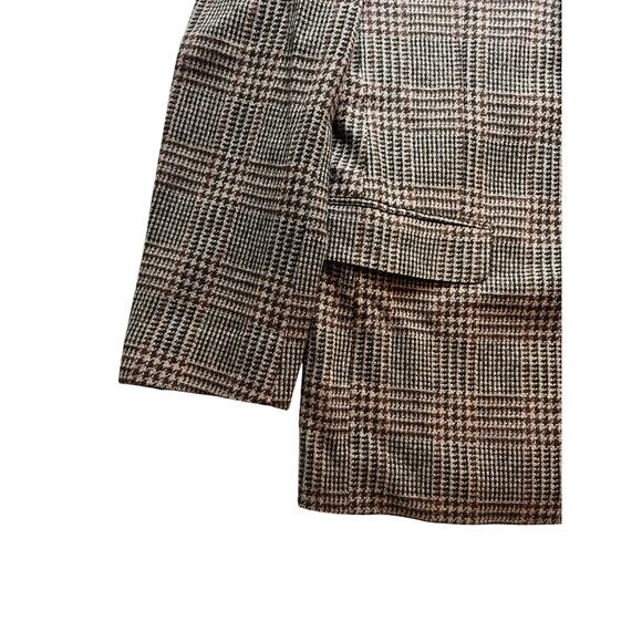 11-68 BROOKS BROTHERS 346 Men's Blazer Madison Houndstooth Brown Size 44L - Picture 5 of 14